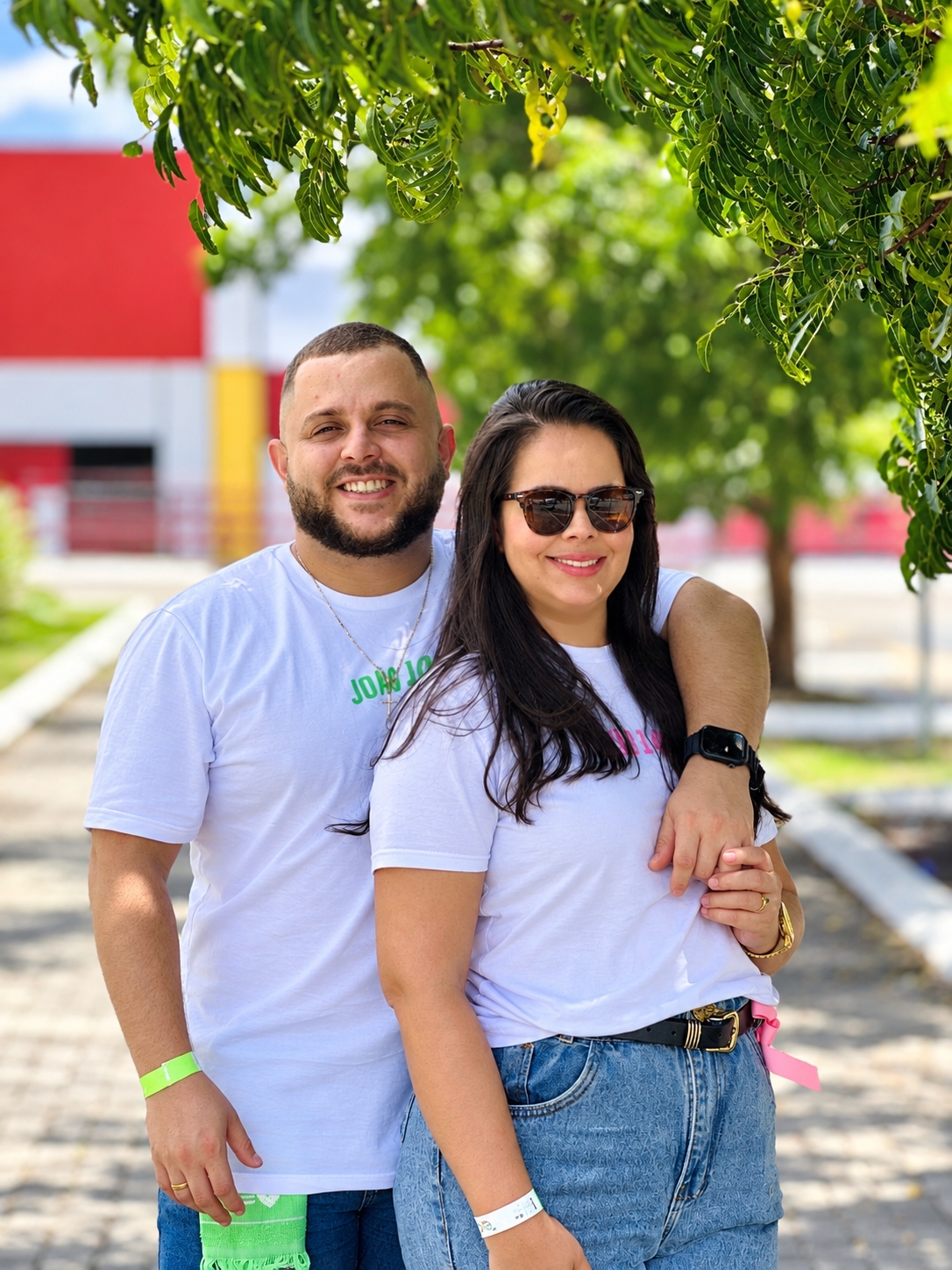 Clébinho e Priscila, coordenadores da Equipe do Trânsito